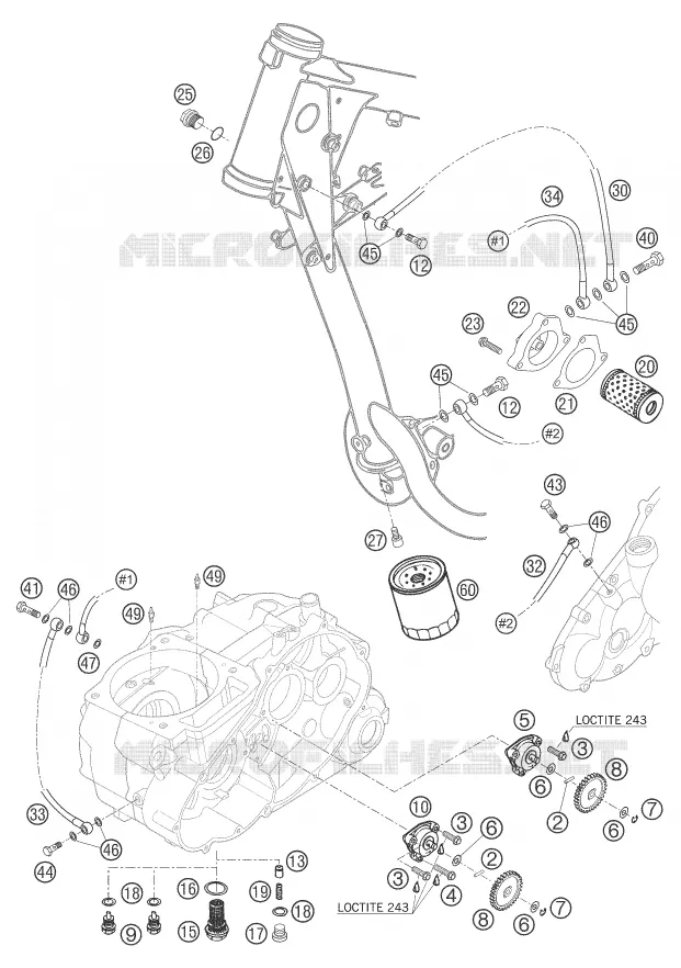 OIL PUMP KTM MOTO 640 2005 ADVENTURE  640 ADVENTURE
