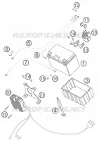BATTERY for KTM SUPERMOTO 2005