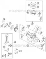CRANKSHAFT / PISTON for KTM SUPERMOTO 2005