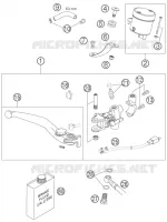 FRONT BRAKE MASTER CYLINDER for KTM SUPERMOTO 2005
