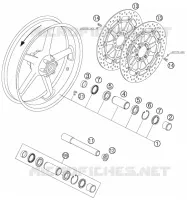 FRONT WHEEL for KTM SUPERMOTO 2005