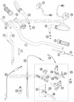 HANDLEBAR / CONTROLS for KTM SUPERMOTO 2005