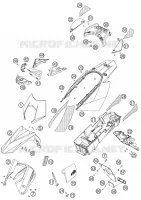 PLASTICS for KTM SUPERMOTO 2005