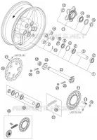 REAR WHEEL for KTM SUPERMOTO 2005