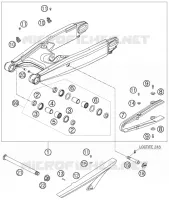 SWINGARM for KTM SUPERMOTO 2005