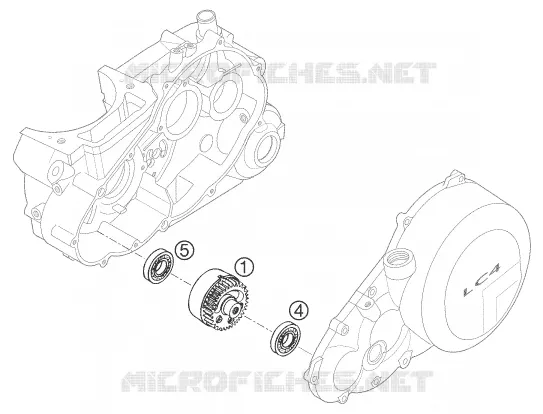 BALANCER SHAFT KTM MOTO 625 2005 LC4  625 SMC