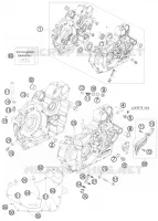 CRANKCASE for KTM ATV 2008