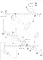 CRANKSHAFT / PISTON for KTM ATV 2008