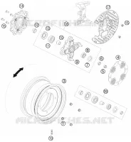 FRONT WHEEL for KTM ATV 2008