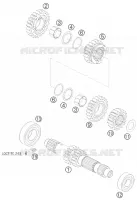 GEARBOX MAIN SHAFT for KTM ATV 2008