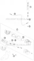 REAR BRAKE CALIPER for KTM ATV 2008
