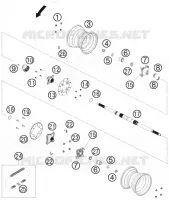 REAR WHEEL for KTM ATV 2008