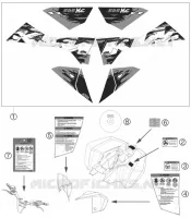 STICKERS for KTM ATV 2008