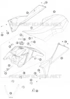 TANK / SEAT for KTM ATV 2008