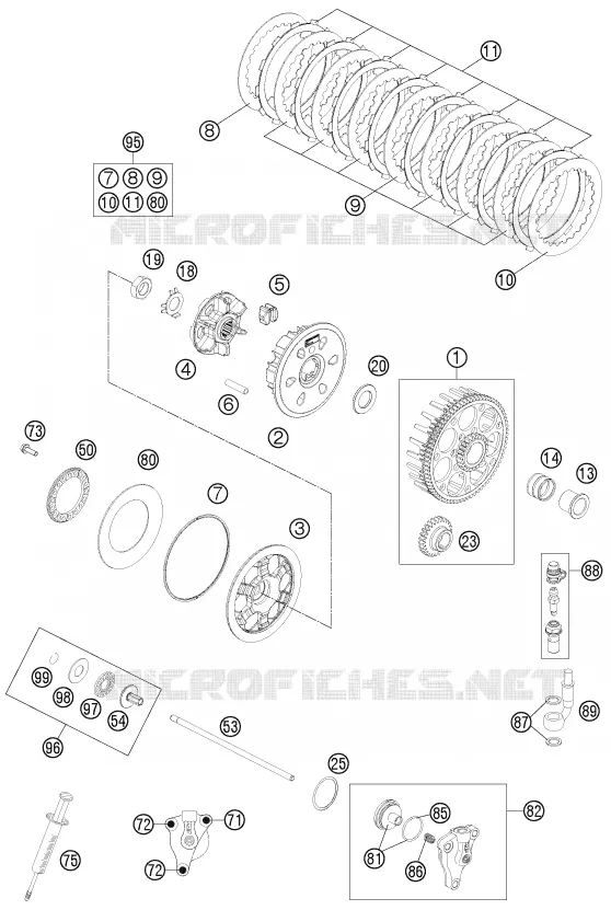 CLUTCH KTM MOTO 300 2016 XC-W  300 XC-W SIX DAYS