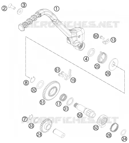 KICK STARTER KTM MOTO 300 2016 XC-W  300 XC-W