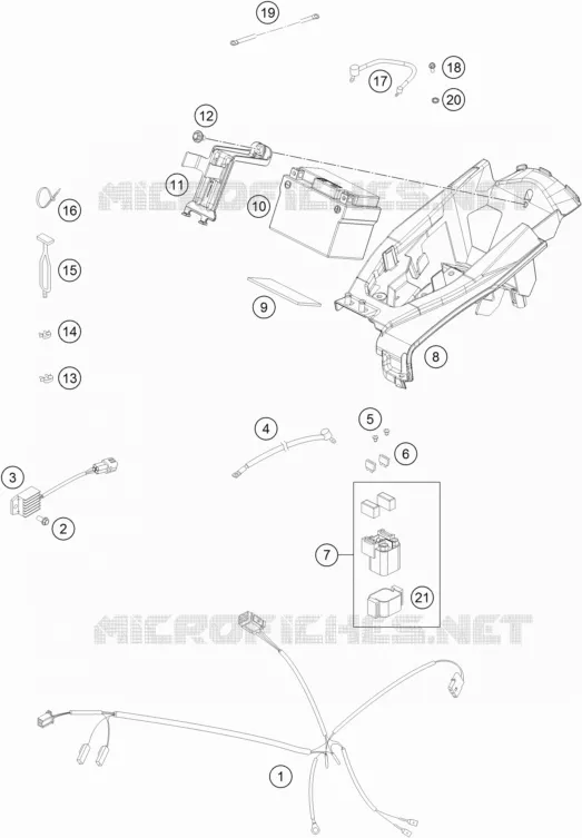 WIRING HARNESS KTM MOTO 300 2017 XC  300 XC