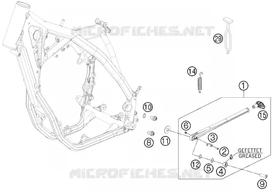 SIDE / MAIN STAND KTM MOTO 350 2014 XC-F  350 XC-F