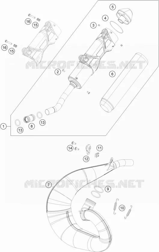 EXHAUST KTM MOTO 250 2018 XC  250 XC