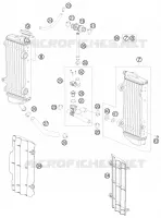 COOLING SYSTEM for KTM XC-W 2010