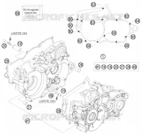 CRANKCASE for KTM XC-W 2010