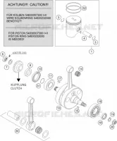 CRANKSHAFT / PISTON for KTM XC-W 2010