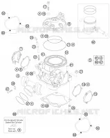 CYLINDER / HEAD for KTM XC-W 2010