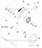 FRONT WHEEL for KTM XC-W 2010