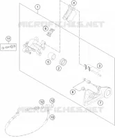 REAR BRAKE CALIPER for KTM XC-W 2010