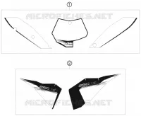 STICKERS for KTM XC-W 2010