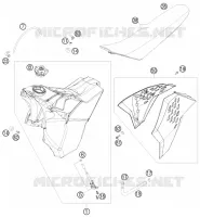 TANK / SEAT for KTM XC-W 2010