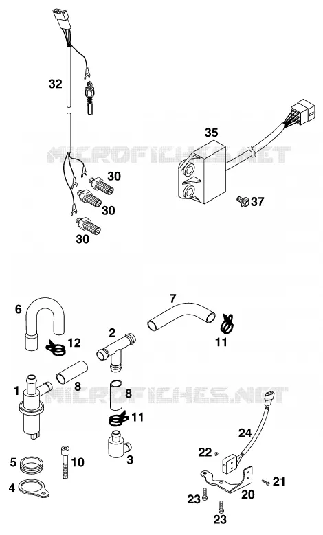 ELECTRONIC POWER CONTROL EPC KTM MOTO 640 2000 ENDURO  640 LC-E