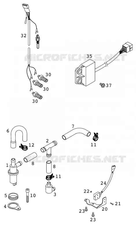 ELECTRONIC POWER CONTROL EPC KTM MOTO 640 1999 ENDURO  640 LC4