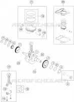 CRANKSHAFT / PISTON for KTM RC 2017