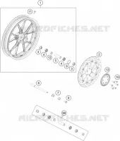 FRONT WHEEL for KTM RC 2017