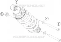 SHOCK ABSORBER for KTM RC 2017