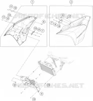 SIDE PANELS for KTM RC 2017