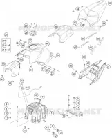 TANK / SEAT for KTM RC 2017