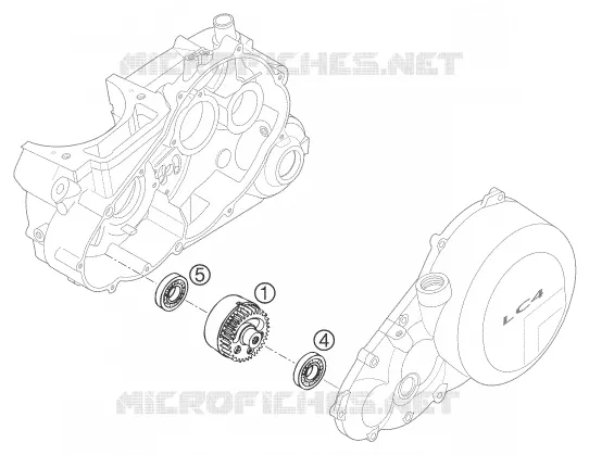 BALANCER SHAFT KTM MOTO 625 2003 LC4  625 SXC