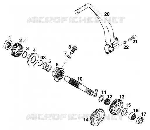 KICK STARTER KTM MOTO 400 2000 LC4  400 LC4-E