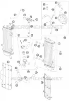 COOLING SYSTEM for KTM EXC 2011