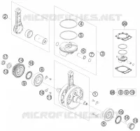 CRANKSHAFT / PISTON for KTM EXC 2011