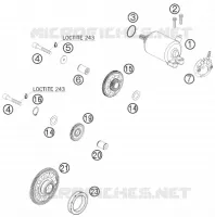 ELECTRIC STARTER MOTOR for KTM EXC 2011