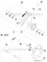 FRONT WHEEL for KTM EXC 2011