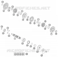 GEARBOX COUNTERSHAFT for KTM EXC 2011