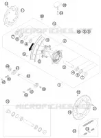 REAR WHEEL for KTM EXC 2011