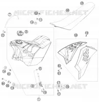 TANK / SEAT for KTM EXC 2011