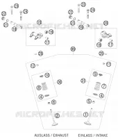 VALVES for KTM EXC 2011