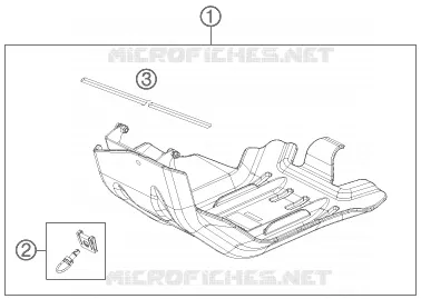 ENGINE GUARD KTM MOTO 500 2016 EXC  500 EXC