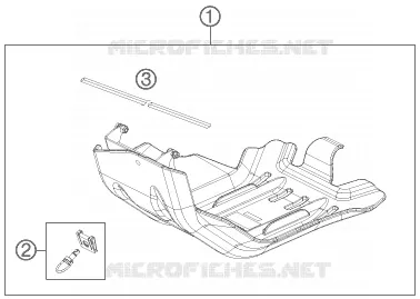 ENGINE GUARD KTM MOTO 500 2014 EXC  500 EXC